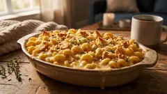 Když se sýr nevyhazuje: domácí mac and cheese s křupavou krustou