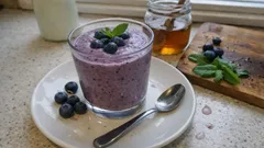 Krémové borůvkové smoothie s mátou: hotové za 5 minut, sladké tak akorát