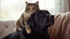 Srovnání hygieny koček a psů: pachy, chlupy a čistota domácnosti.