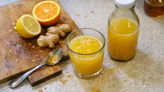 Domácí zázvorový nápoj s citrusy: svěží, lehce pálivý a hotový za pár minut