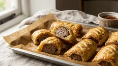 Domácí klobásové závitky: Jednoduchý recept na britskou klasiku