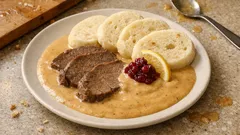 Svíčková na smetaně krok za krokem: sametová omáčka a maso krásně měkké