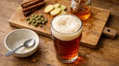 Domácí vánoční ale s medem, skořicí a zázvorem – recept krok za krokem