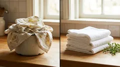 Kuchyňské utěrky zase jako nové: Jednoduchý trik, který opravdu funguje