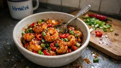 Krevetové stir‑fry se sladkým chilli: hotové za pár minut a krásně lepivé