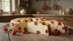 Zdravý dezert z tvarohu: malinové suflé bez mouky, cukru a lepku